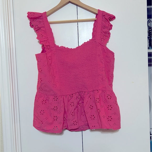 Eyelet Corset Peplum Top - XXL - Picture 5 of 5